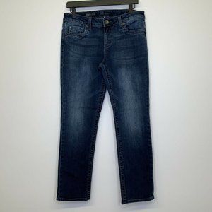 Kut From The Kloth Womens 8S Blue Jeans Straight Leg Dark Wash Mid Rise